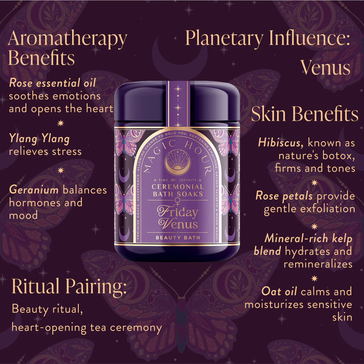 Ceremonial Bath Salt Soaks - Violet Glass Jar - Image 14