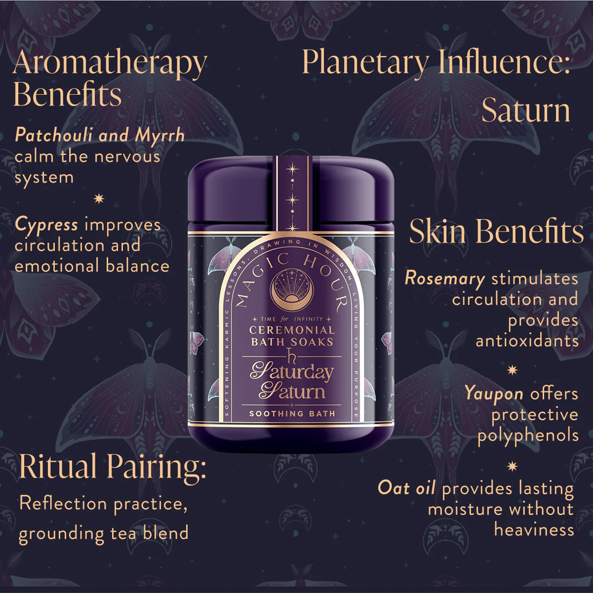 Ceremonial Bath Salt Soaks - Violet Glass Jar - Image 16